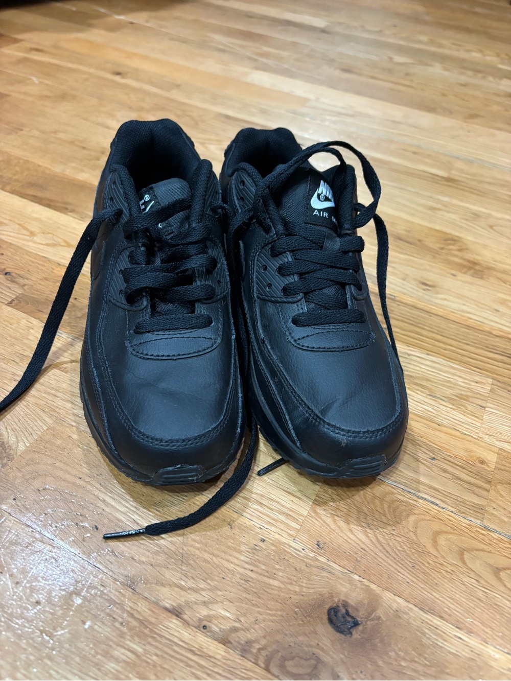 Nike Kids' Black Air Max Style Lace-Up Sneakers